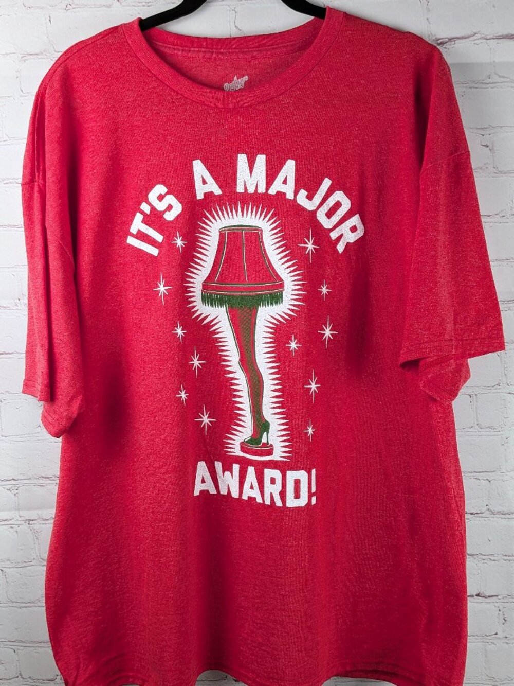 NEW Christmas Story Leg Lamp Major Award Graphic Tee 2XL